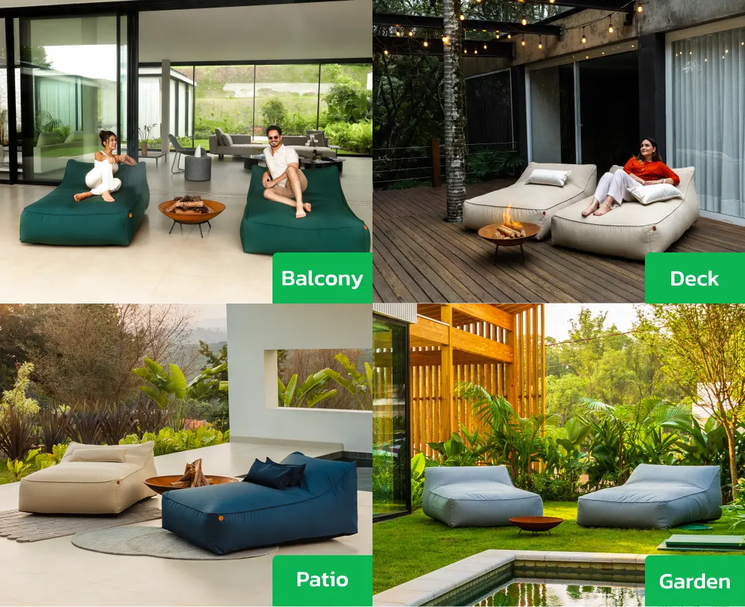 2 Garden Duo Lounger Casa Sol Outdoor