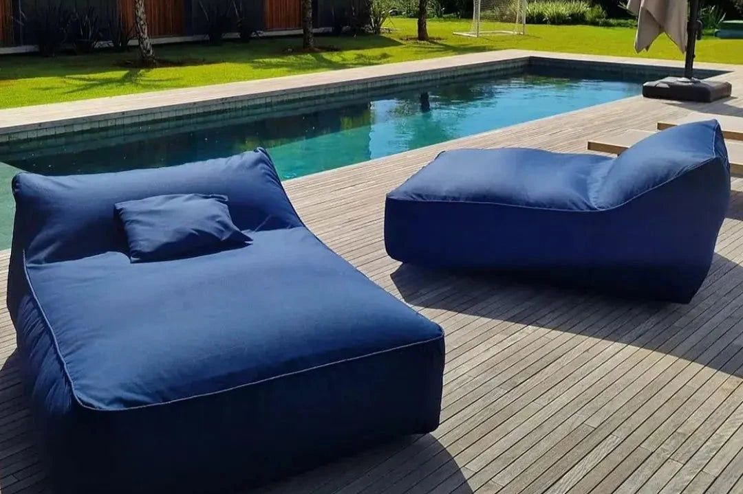 2 Garden Duo Lounger - Casal Sol Outdoor Concept- Navy