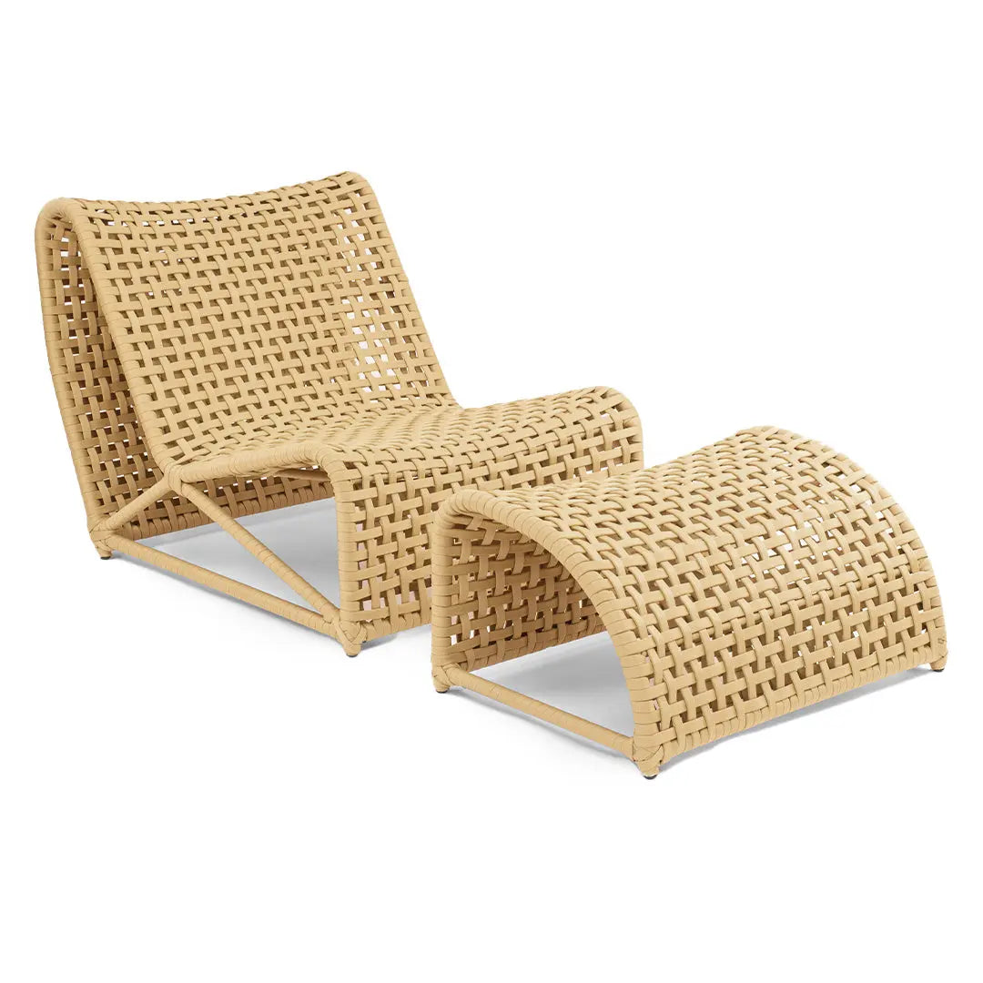 Summer Chair + Ottoman - Casal Sol Outdoor Concept 