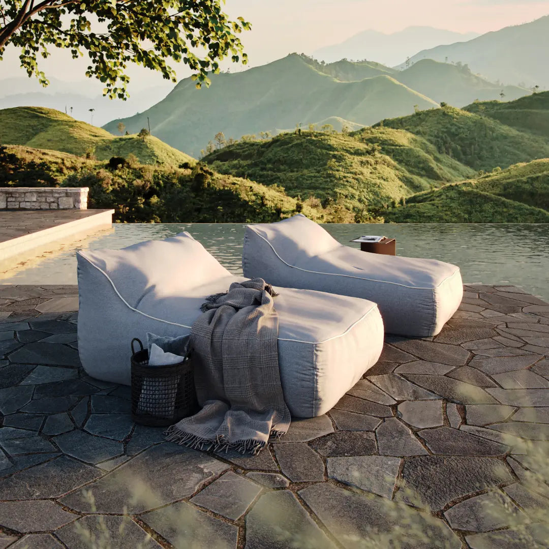 2 Duo Chaise Lounge Set