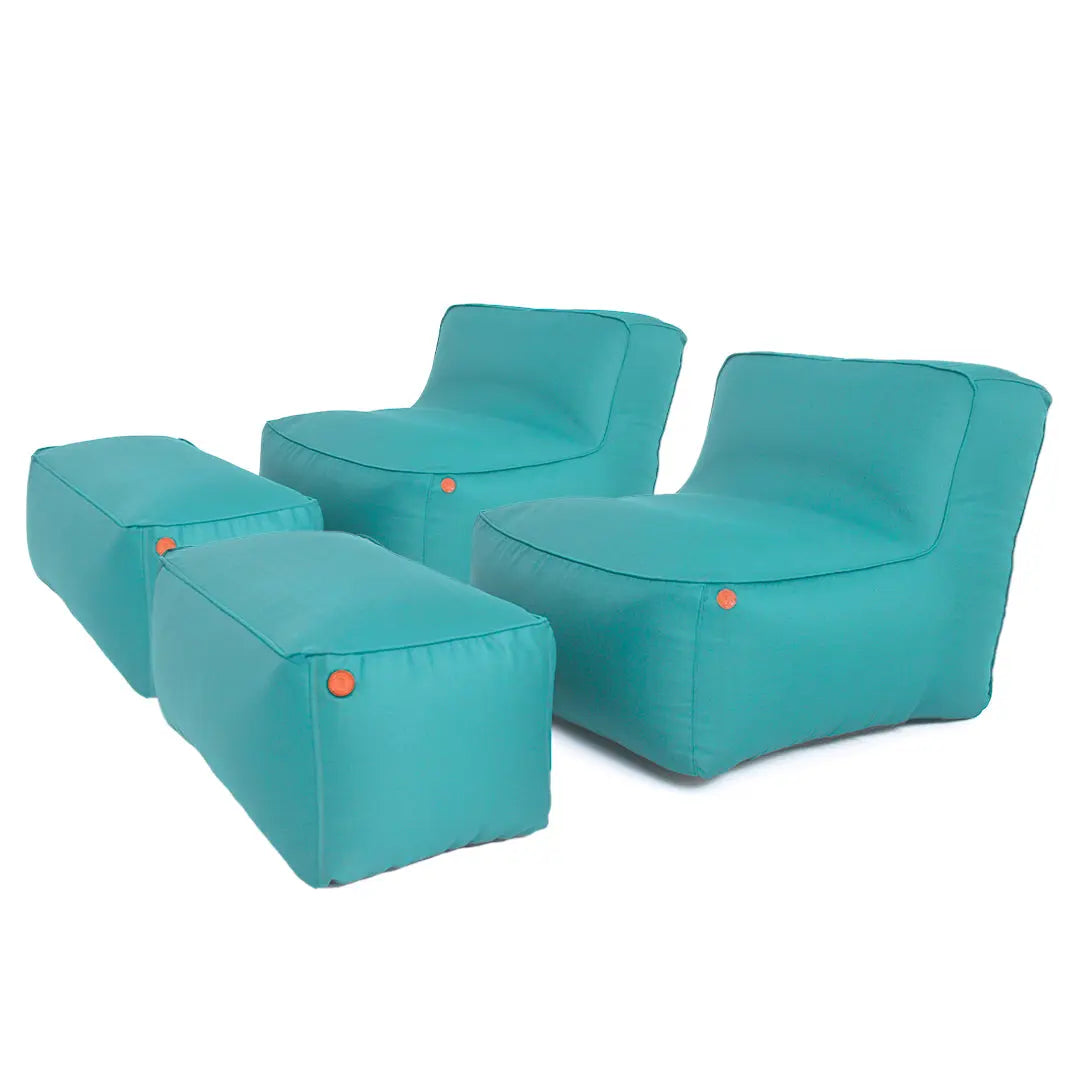 2 Joy Lounger Chair + 2 Ottoman Garden