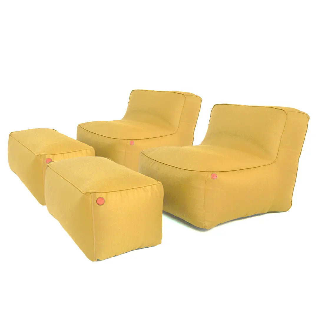 2 Joy Lounger Chair + 2 Ottoman Garden