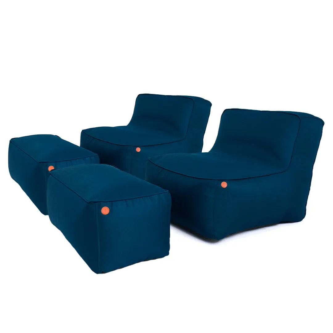 2 Joy Lounger Chair + 2 Ottoman Garden