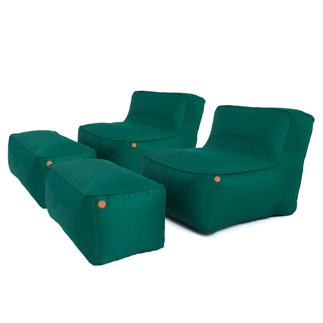 2 Joy Lounger Chair + 2 Ottoman Garden