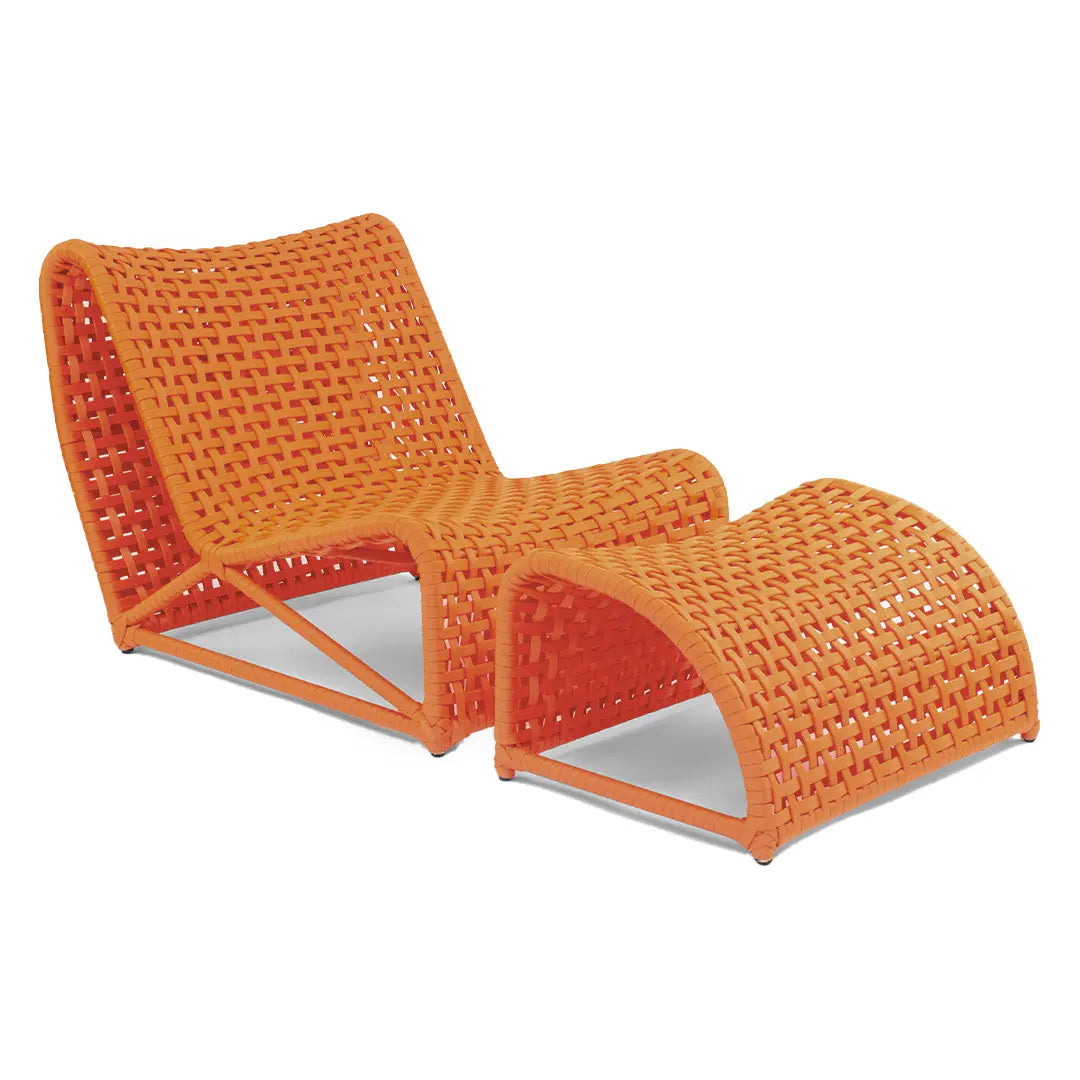 Summer Chair + Ottoman - Casal Sol Outdoor Concept 