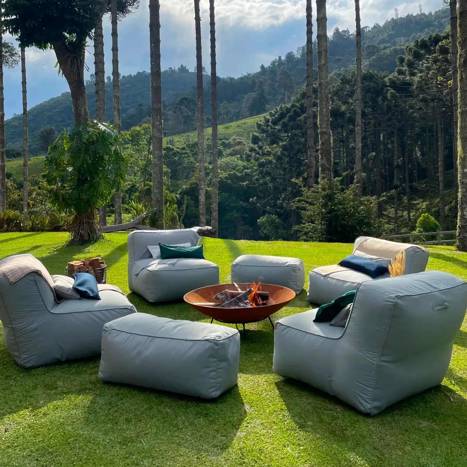 4 Joy Lounge Chair + 2 Ottoman Garden