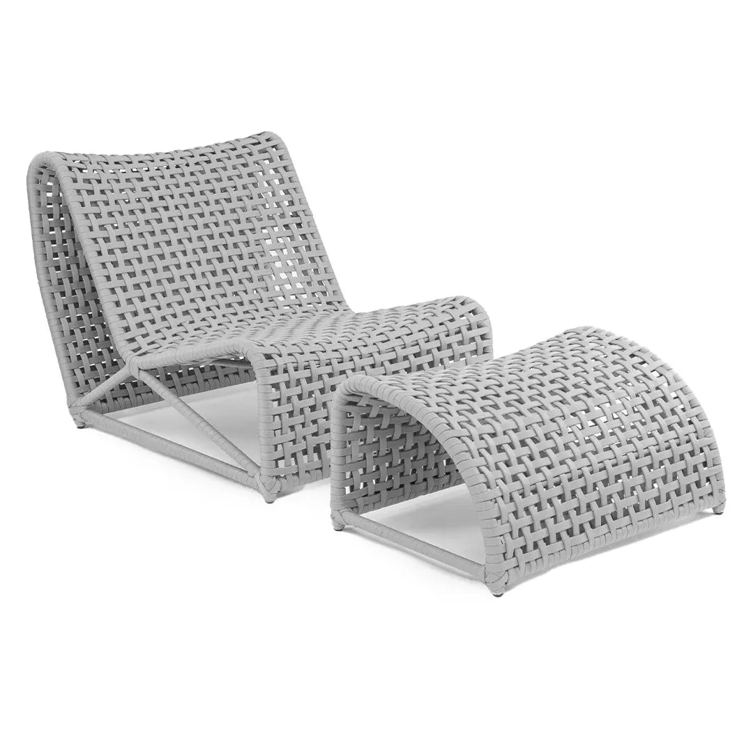 Summer Chair + Ottoman - Casal Sol Outdoor Concept 