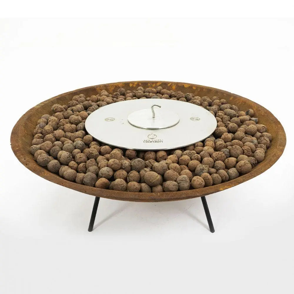 Corten Firepit with Burner